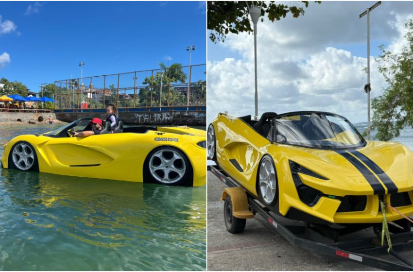Carro aquático estreia na Baía de Todos os Santos e promete revolucionar o turismo náutico em Salvador.