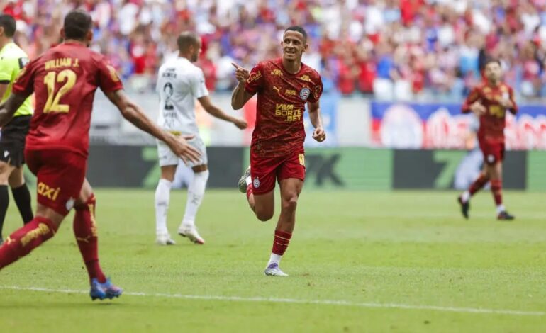 Bahia vence o Santos por 2 a 0 e se firma no G-4 do Brasileirão